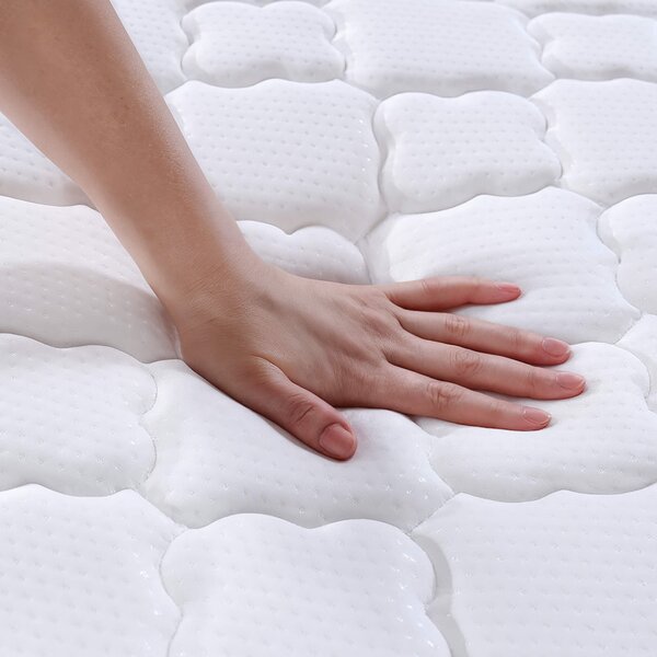 AKORD Furniture Factory rugós matrac védőhuzattal 80x200 cm H3 fehér 24 cm magas