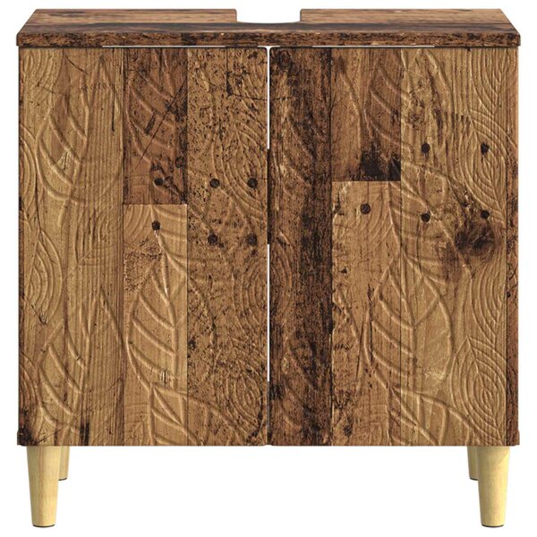 Fürdőszobai mosdószekrény DELFT Antik Fa 59,5 x 31,5 x 59 cm