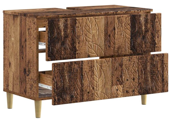 Fürdőszobai mosdószekrény DELFT Antik Fa 82 x 41 x 59 cm