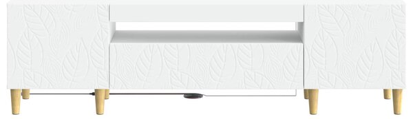 LED TV szekrény DELFT 153 x 35 x 43 cm Fehér Szerelt Fa