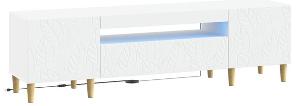 LED TV szekrény DELFT 153 x 35 x 43 cm Fehér Szerelt Fa