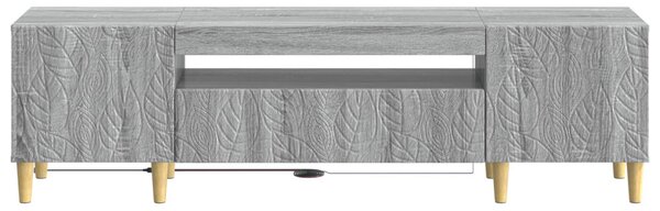 LED TV szekrény Szürke Sonoma Szerelt Fa