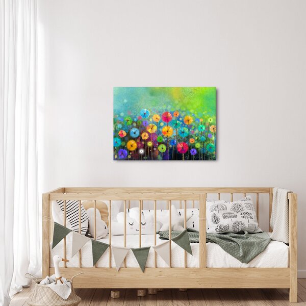 Kép - Absztrakt virágok (70x50 cm)