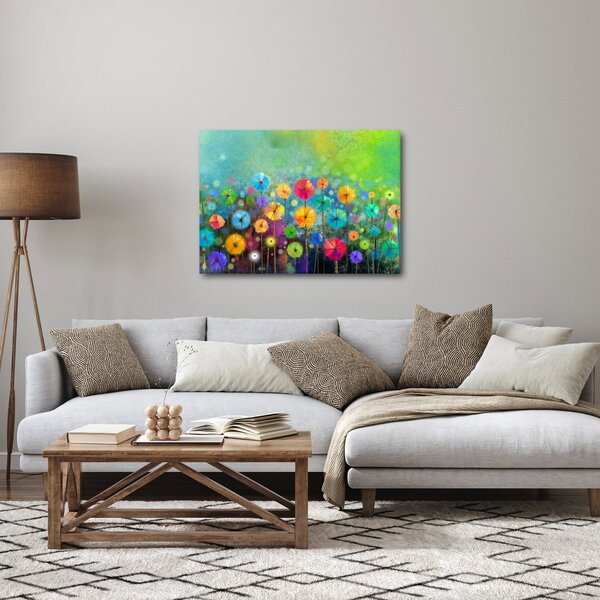 Kép - Absztrakt virágok (70x50 cm)