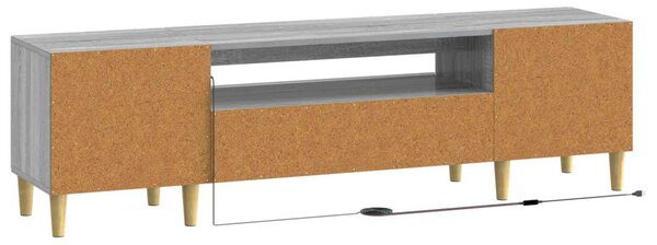 LED TV szekrény Szürke Sonoma Szerelt Fa