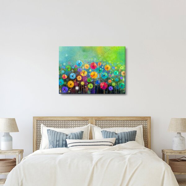 Kép - Absztrakt virágok (70x50 cm)