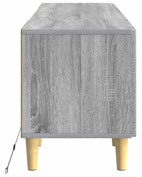 LED TV szekrény Szürke Sonoma Szerelt Fa