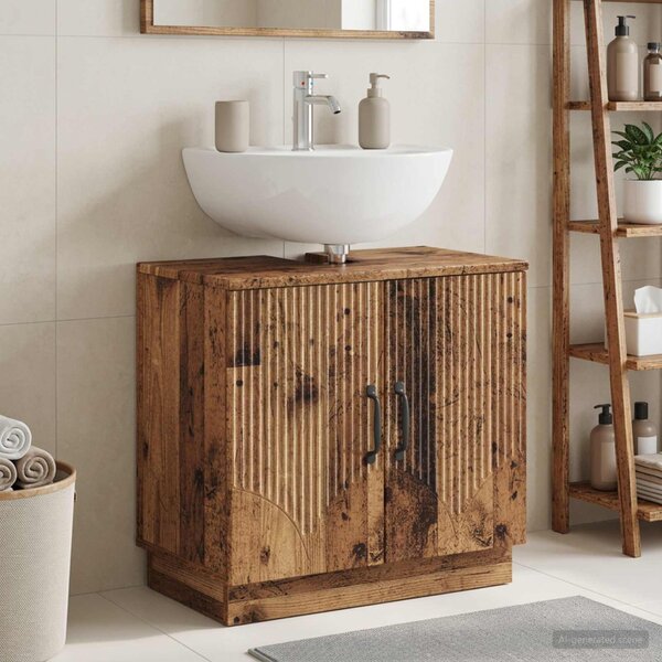 Fürdőszobai mosdószekrény HOORN Antik Fa 59,5 x 31,5 x 56 cm