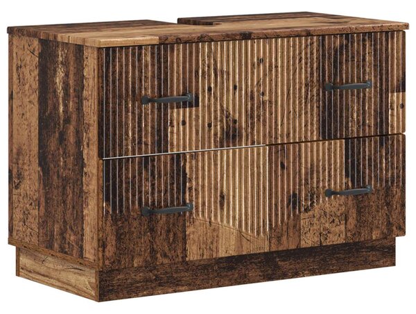 Fürdőszobai mosdószekrény HOORN Antik Fa 82 x 41 x 56 cm