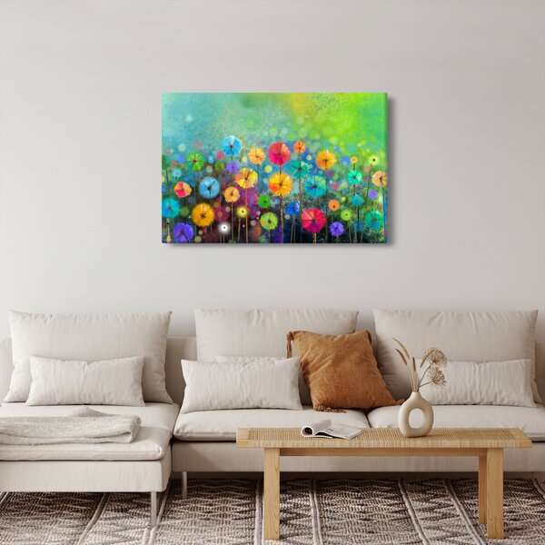 Kép - Absztrakt virágok (90x60 cm)
