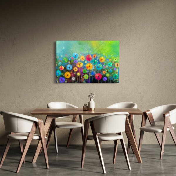 Kép - Absztrakt virágok (90x60 cm)