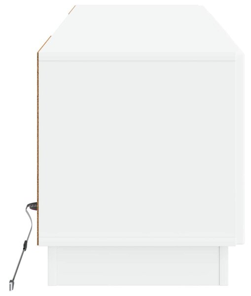 LED TV szekrény Fehér Szerelt Fa