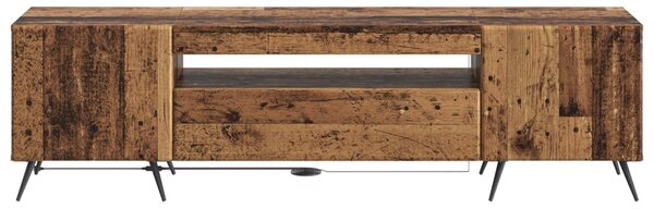 LED TV szekrény Antik Fa Szerelt Fa