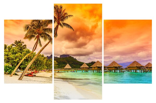 Kép - Bora Bora szigete (90x60 cm)