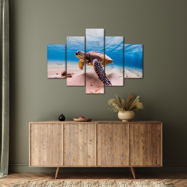 Teknős képe az óceánban (150x105 cm)