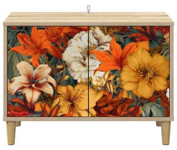 TV szekrény GENNEP 69 x 33 x 50 cm Sonoma Szerelt Fa