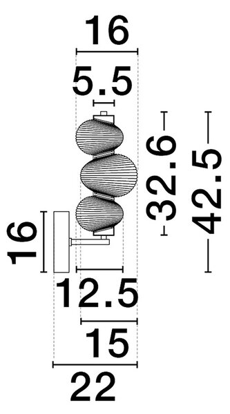 Leda LED falikar