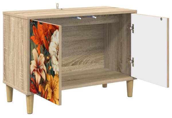 TV szekrény GENNEP 69 x 33 x 50 cm Sonoma Szerelt Fa