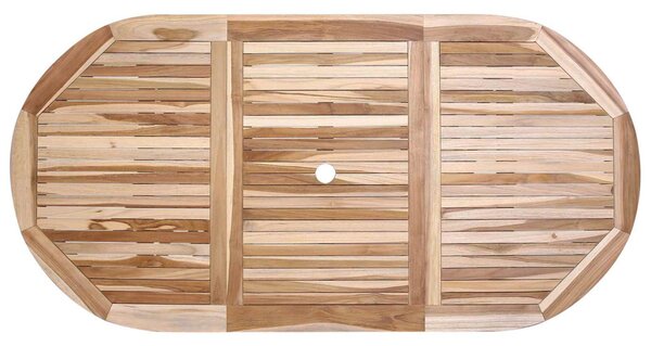 Összecsukható kertasztal Természetes 160 x 80 x 76 cm