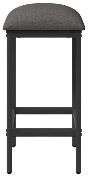 Bárszék 2 db Világosszürke 40 x 32 x 64 cm Szerelt Fa