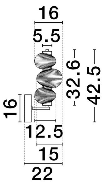 Leda LED falikar