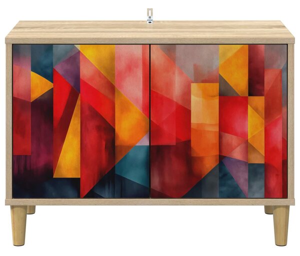 TV szekrény HEESCH 69 x 33 x 50 cm Sonoma Szerelt Fa
