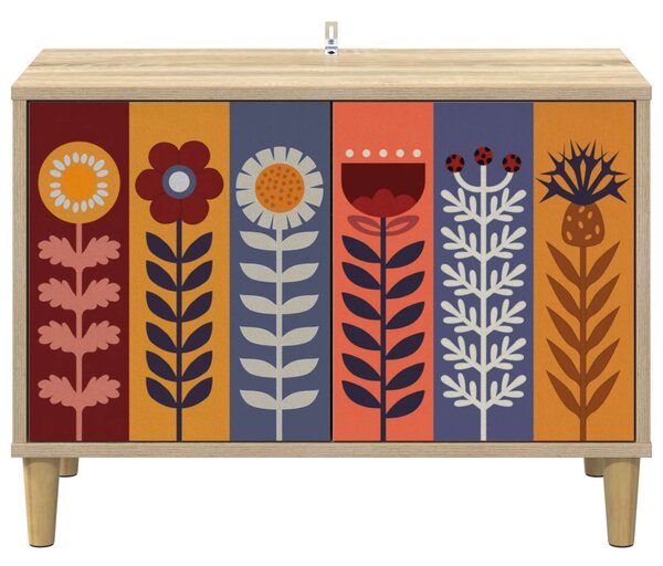 TV szekrény ESSEN 69 x 33 x 50 cm Sonoma Szerelt Fa