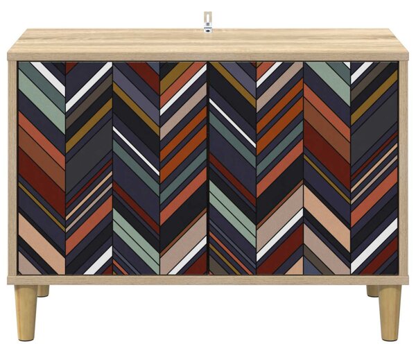TV szekrény OMMEN 69 x 33 x 50 cm Sonoma Szerelt Fa