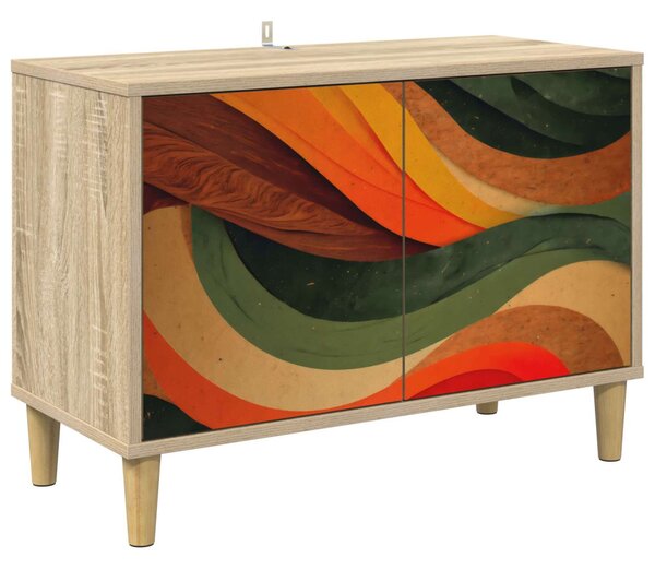 TV szekrény BONN 69 x 33 x 50 cm Sonoma Szerelt Fa