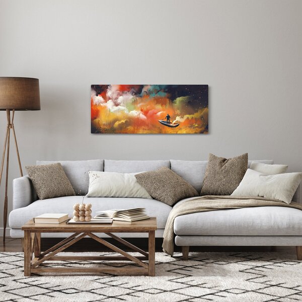 Kép - Az űrben úszó ember (120x50 cm)