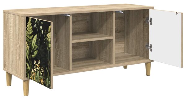 TV szekrény RHENEN 102 x 33 x 50 cm Sonoma Szerelt Fa