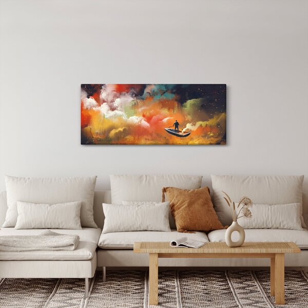 Kép - Az űrben úszó ember (120x50 cm)