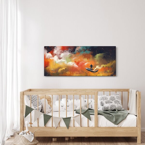 Kép - Az űrben úszó ember (120x50 cm)