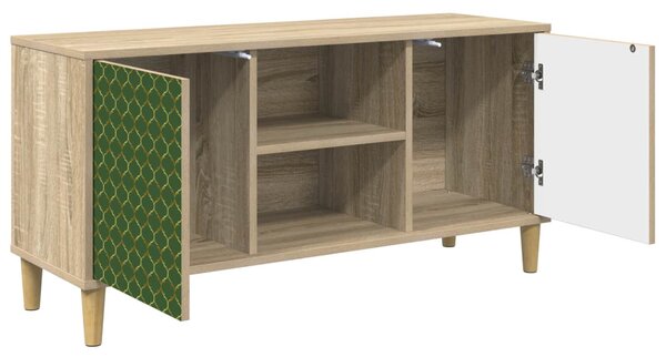 TV szekrény GELEEN 102 x 33 x 50 cm Sonoma Szerelt Fa