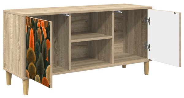 TV szekrény ZAANDAM 102 x 33 x 50 cm Sonoma Szerelt Fa