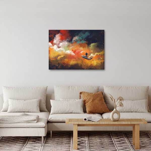 Kép - Az űrben úszó ember (70x50 cm)