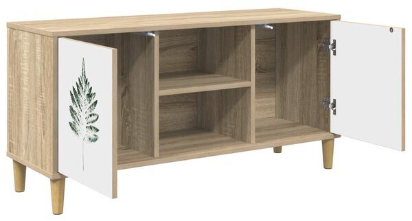 TV szekrény HANAU 102 x 33 x 50 cm Sonoma Szerelt Fa