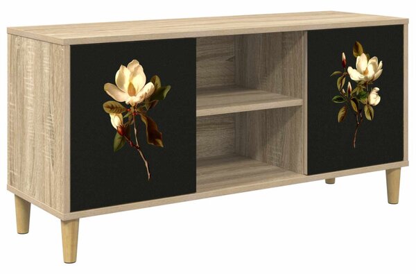 TV szekrény BREMEN 102 x 33 x 50 cm Sonoma Szerelt Fa