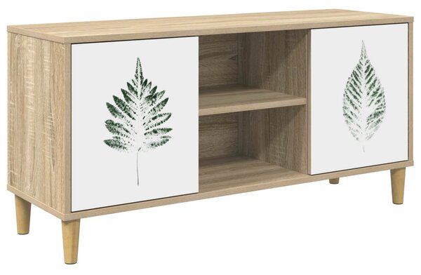 TV szekrény HANAU 102 x 33 x 50 cm Sonoma Szerelt Fa