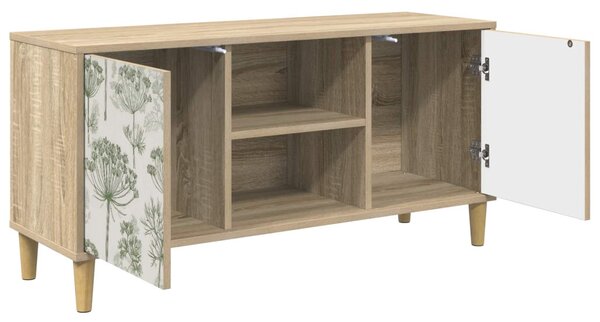 TV szekrény GOTHA 102 x 33 x 50 cm Sonoma Szerelt Fa