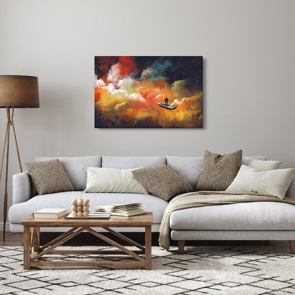 Kép - Az űrben úszó ember (90x60 cm)