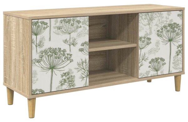 TV szekrény GOTHA 102 x 33 x 50 cm Sonoma Szerelt Fa