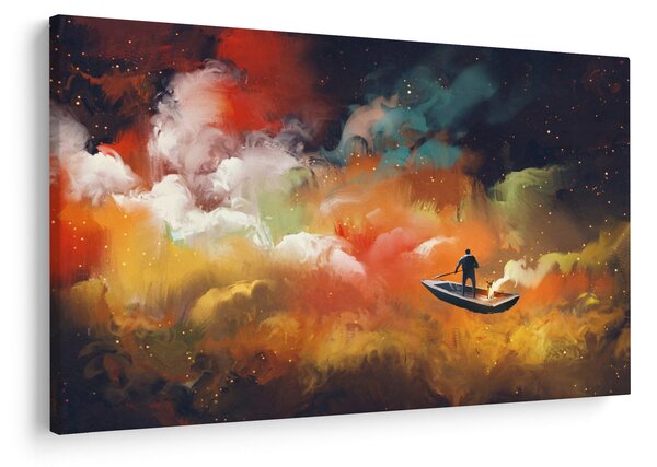 Kép - Az űrben úszó ember (90x60 cm)