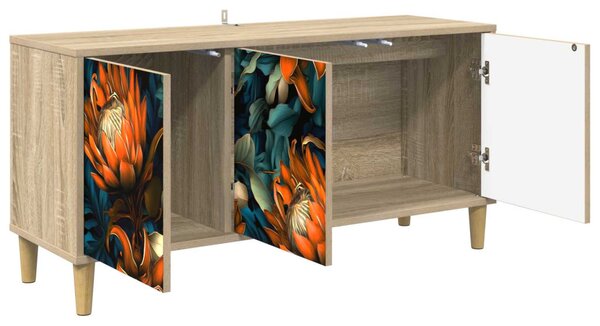TV szekrény LOCHEM 102 x 33 x 50 cm Sonoma Szerelt Fa
