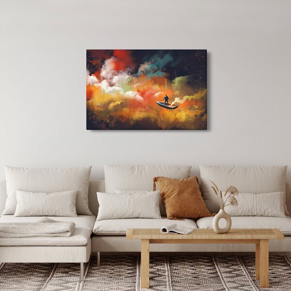 Kép - Az űrben úszó ember (90x60 cm)