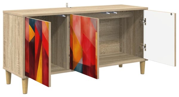 TV szekrény HEESCH 102 x 33 x 50 cm Sonoma Szerelt Fa