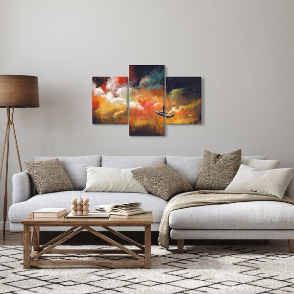 Kép - Az űrben úszó ember (90x60 cm)
