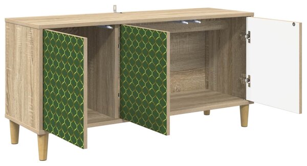 TV szekrény GELEEN 102 x 33 x 50 cm Sonoma Szerelt Fa