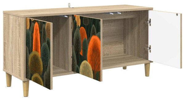TV szekrény ZAANDAM 102 x 33 x 50 cm Sonoma Szerelt Fa