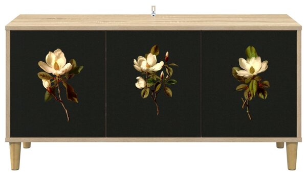 TV szekrény BREMEN 102 x 33 x 50 cm Sonoma Szerelt Fa